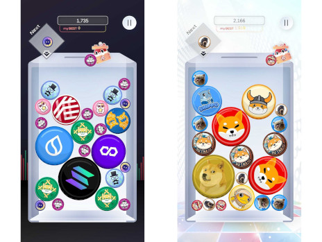 画像ギャラリー No.002のサムネイル画像 / 暗号資産を題材としたマージ系パズル「Road to Bitcoin」，スマホ向けにリリース。OSHIトークンやUSDCが抽選で当たるキャンペーンを開催