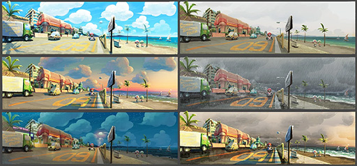 画像ギャラリー No.007のサムネイル画像 / 「マリオカート ワールド」ウシ抜擢のきっかけとなったスケッチがゆるくてかわいい。「開発者に訊きました」で公開に