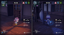 画像ギャラリー No.008のサムネイル画像 / 「オバケイドロ２」，期間限定「冬模様マップ」第1弾を本日配信開始。雪が薄く積もったウラメシ寺を舞台に，ツルツル滑る氷上で戦おう