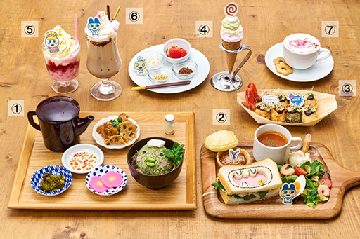 画像ギャラリー No.005のサムネイル画像 / 「たまごっちのプチプチおみせっち」カプコンカフェコラボメニュー&限定グッズを公開。くちぱっちのおふろやさんなどがフードに