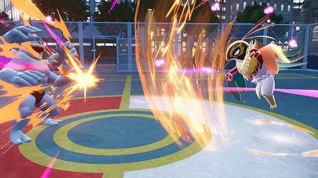 画像ギャラリー No.005のサムネイル画像 / 「Pokémon LEGENDS Z-A」,筋肉が増量した「メガルチャブル」の紹介映像を公開。カイリキーと真っ向から戦う特別映像も公開に