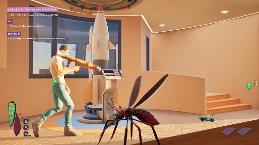 画像ギャラリー No.002のサムネイル画像 / 血を求める蚊たちと,究極の蚊除けを作る人間の飽くなき戦いが勃発! 1対4の非対称型アクション「The Mosquito Gang」,5月20日リリース