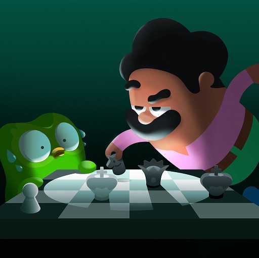 画像ギャラリー No.002のサムネイル画像 / 語学アプリ「Duolingo」,「チェス」コースを実装予定。戦略やロジックを学べるけど,対戦相手の口はちょっと悪そう