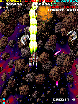 画像ギャラリー No.005のサムネイル画像 / 縦スクロールSTG「ネビュラスレイ」が家庭用ゲーム機へ初移植。アーケードアーカイブスで5月15日に配信