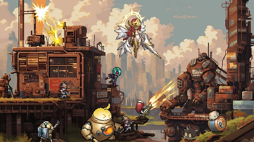 画像ギャラリー No.003のサムネイル画像 / 「ゆうゆう機空団」,今夏リリースを発表。機械文明と魔法が共存する世界で奇想天外な冒険が展開する放置系RPG