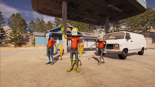 画像ギャラリー No.011のサムネイル画像 / ガソスタ店員に扮したエイリアンが，経営の裏で情報を探る。最大4人で遊べる協力型ゲーム「Roadside Research」，アーリーアクセスを開始