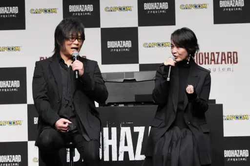 画像ギャラリー No.014のサムネイル画像 / グレース役・貫地谷しほりさんがサプライズ登場。夢グループとのコラボ経緯も明かされた「バイオハザード レクイエム 完成披露発表会」レポート