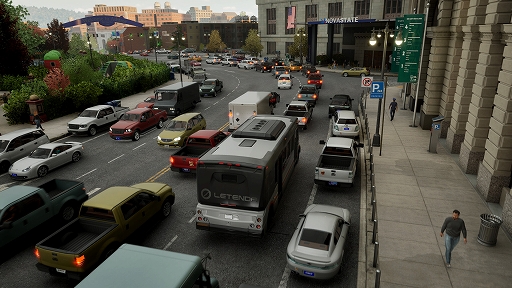 画像ギャラリー No.004のサムネイル画像 / バス運転シム「Bus Bound」,4月30日リリースを発表。架空の都市でバスの交通網を整備し,利用者や歩行者にやさしい理想の都市へと変えていく