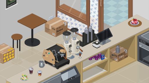 画像ギャラリー No.001のサムネイル画像 / 街角の小さなカフェを経営しながら,アパートで暮らしていくSLG「バリスタになろう!」,Steamストアページを公開