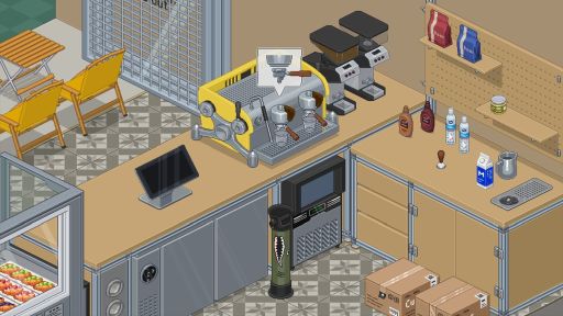 画像ギャラリー No.002のサムネイル画像 / 街角の小さなカフェを経営しながら,アパートで暮らしていくSLG「バリスタになろう!」,Steamストアページを公開