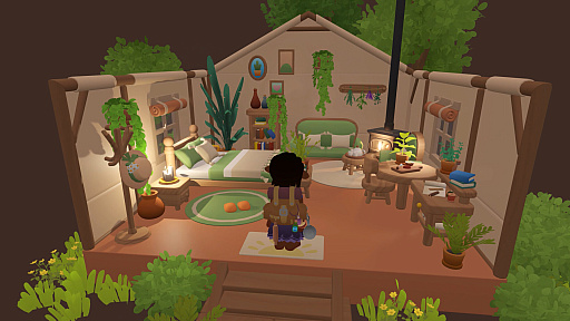 画像ギャラリー No.003のサムネイル画像 / 最大4人の協力プレイに対応したほっこりADV「Humblets」,Steamストアページを公開中。クラフトやテントのシェア,カードバトルなどが楽しめる