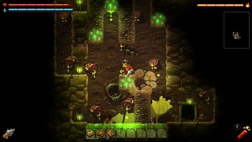画像ギャラリー No.003のサムネイル画像 / 「SteamWorld Dig」,Steamで無料配布を実施中。採掘ロボットとなって鉱山の奥に潜む謎を解き明かすアクションADV