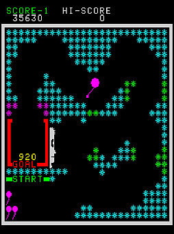 画像ギャラリー No.003のサムネイル画像 / 「クレイジーバルーン」,アーケードアーカイブスで6月26日に配信。左右に揺れ続ける風船を操作してイバラの迷路のゴールを目指せ