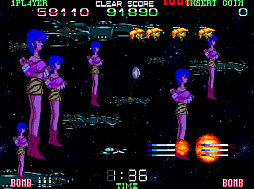 画像ギャラリー No.003のサムネイル画像 / 「アーケードアーカイブス 超時空要塞マクロスII」,7月10日に発売決定。可変戦闘機を駆り,新たな脅威となるに立ち向かう