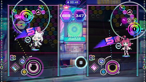 画像ギャラリー No.011のサムネイル画像 / 白上フブキさん,星街すいせいさん,宝鐘マリンさんらの楽曲が集結。リズミカルパズル「QQQbeats!!!」,VTuberソングパック第1弾が配信開始