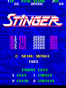 画像ギャラリー No.001のサムネイル画像 / 敵基地の中心部を目指して戦う横スクロールSTG。「スティンガー」がアーケードアーカイブスで登場