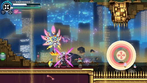 画像ギャラリー No.006のサムネイル画像 / 「蒼き雷霆 ガンヴォルト トライアングル エディション」，大型無償アップデートVer.1.3.0を実施。スピードランモード「CONNECT X」を実装