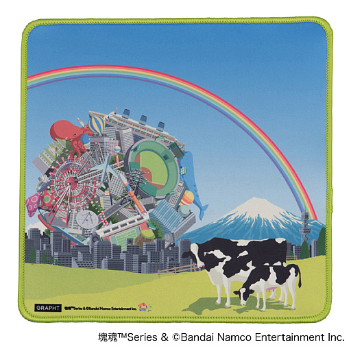 画像ギャラリー No.007のサムネイル画像 / 「塊魂」の王子がおにぎりをコロコロ転がすパッケージに包まれた「塊魂米」，本日発売。初代ティザービジュアルをデザインしたマウスパッドも登場