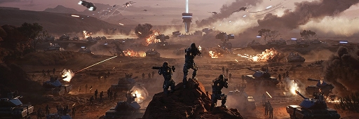 画像ギャラリー No.001のサムネイル画像 / シンギュラリティにより文明が崩壊した地球が舞台のRTS。「Ashes of the Singularity II」の制作をアナウンスするトレイラーが公開に