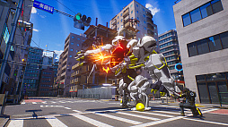 画像ギャラリー No.007のサムネイル画像 / 「マイトレイア」体験版を配信開始。女子高生ヒーローが怪獣と戦うアニメスタイルのアクションゲーム。簡単操作で派手な空中戦を楽しめる