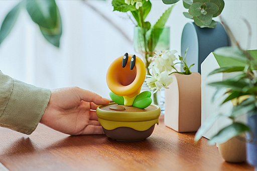 画像ギャラリー No.002のサムネイル画像 / 「スーパーマリオブラザーズ ワンダー」の“おしゃべりフラワー”を再現したグッズ，本日発売。収録されているセリフは100種類以上