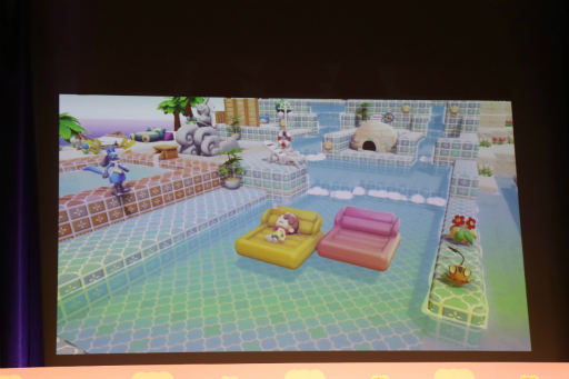 画像ギャラリー No.007のサムネイル画像 / 「ぽこ あ ポケモン」発売記念イベントレポート。テレビCM出演中の松村北斗さん，指原莉乃さん，MAHINAさん，狩野英孝さんが実機プレイを披露