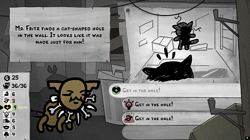 画像ギャラリー No.013のサムネイル画像 / 猫を繁殖させ,遺伝子を操り,世代を超えて戦うローグライクタクティカルRPG「Mewgenics」(ほぼ日 インディーPick Up!)