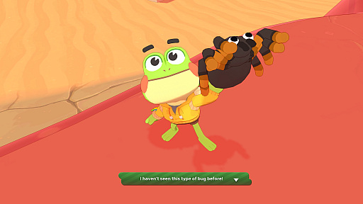 画像ギャラリー No.003のサムネイル画像 / 舌で自由に移動し，キノコやどんぐりで道を作る。カエルが主人公の3Dプラットフォーマー「BIG HOPS」（ほぼ日 インディーPick Up！）