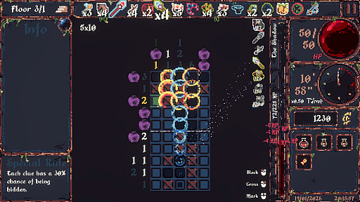 画像ギャラリー No.017のサムネイル画像 / 呪われたダンジョンにノノグラムで挑む「CiniCross」（ほぼ日 インディーPick Up！）