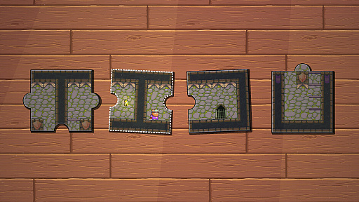 画像ギャラリー No.006のサムネイル画像 / ピースの中のキャラクターを動かして出口を目指すパズルプラットフォーマー「Piece by Piece」（ほぼ日 インディーPick Up！）