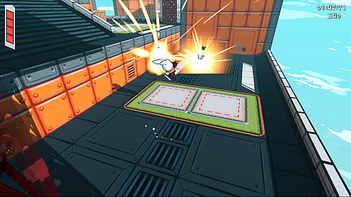 画像ギャラリー No.004のサムネイル画像 / 爆弾を武器にウサギが空の要塞を駆ける3Dアクション「Bombun」(ほぼ日 インディーPick Up!)