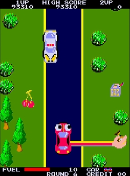 画像ギャラリー No.004のサムネイル画像 / 「ジョイフルロード」,アーケードアーカイブスで10月16日に配信決定。1983年にSNKから発売された,腕のついた車を操縦するアクションゲーム