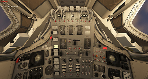 画像ギャラリー No.011のサムネイル画像 / 膨大な数のスイッチや計器におののく。「Reentry - A Space Flight Simulator」で，アポロ宇宙船の操縦（のごく一部）を体験してみた