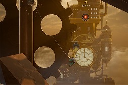 画像ギャラリー No.002のサムネイル画像 / 少女とロボットが謎の塔の頂上を目指す。スチームパンクのワイヤーアクションゲーム「セナとペグと不思議な塔」，体験版をSteamで配信開始