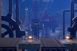 画像ギャラリー No.004のサムネイル画像 / 少女とロボットが謎の塔の頂上を目指す。スチームパンクのワイヤーアクションゲーム「セナとペグと不思議な塔」，体験版をSteamで配信開始