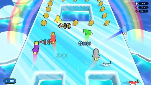 画像ギャラリー No.002のサムネイル画像 / PC/Switch「すべって!なげて!スノーパーティ」配信開始。雪合戦や氷上バトルなど,雪をテーマにした簡単操作のパーティゲーム