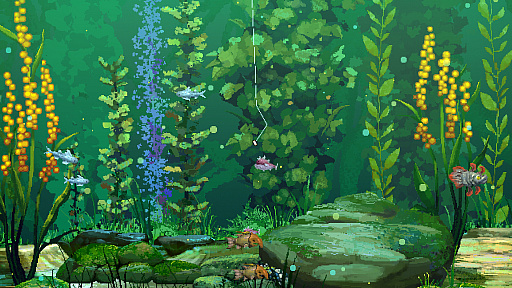 画像ギャラリー No.005のサムネイル画像 / 未知の惑星で釣りをして,住民との交流も楽しめる放置系ADV「オリオン・ブルー」,Steamストアページを公開中