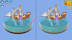 違いを見つける3D