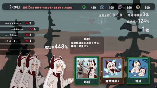 画像ギャラリー No.003のサムネイル画像 / 増殖する人型ドラゴンを率い,大神殿をおっ建てろ! 資源管理ローグライク「建てろ大神殿 どらどらんど」,Steamストアページを公開