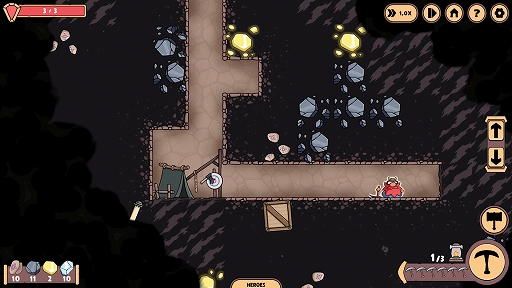 画像ギャラリー No.004のサムネイル画像 / ローグライクサバイバル「Hold the Mine」，早期アクセス版を2月17日にリリース。鉱山を開発し，押し寄せるモンスターをなぎ倒せ！