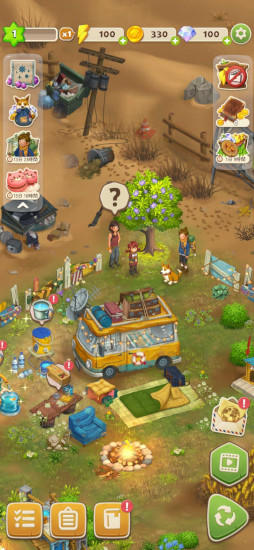 画像ギャラリー No.004のサムネイル画像 / 猫たちの楽園が舞台のパズルADV「マージキャット：キャットピアパズル」，スマホ向けにリリース。可愛いイラストと直感的なマージパズルが融合