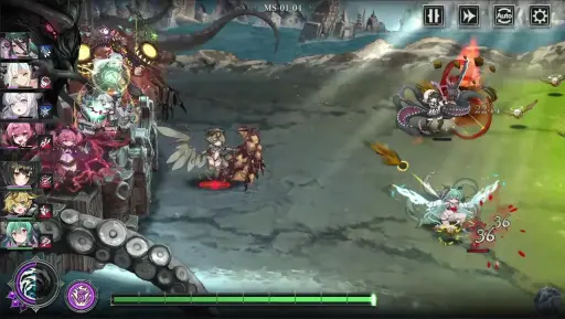 画像ギャラリー No.017のサムネイル画像 / ［プレイレポ］3月18日配信開始の「邪神戦記ルルイエ少女隊」は，触手ガールたちを率いて敵に挑む放置系タワーディフェンスだ