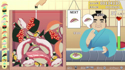 画像ギャラリー No.003のサムネイル画像 / パズルゲーム「元祖 落とし寿司 めびうす」,Switch2版をリリース。同じネタ同士をくっつけて寿司を豪華にし,「幻の大トロ」にすることを目指す