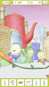 画像ギャラリー No.007のサムネイル画像 / 「やさいのようせいのさがしもの」，スマホ向けにリリース。天野喜孝氏の画集「N.Y.SALAD」を原作とするアニメを題材とした初めてのゲーム