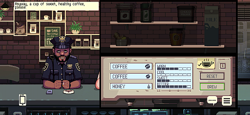 画像ギャラリー No.007のサムネイル画像 / モバイル版「コーヒートーク」，3月20日配信開始。人々の悩みや会話に耳を傾け，温かいコーヒーを提供しながら物語を進めるナラティブゲーム