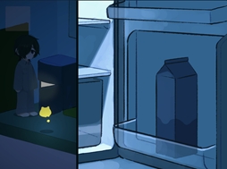 画像ギャラリー No.002のサムネイル画像 / 眠れない夜をテーマにした2D探索ADV「ながい夜の宇宙で」，Steamストアページを公開。どんな方法で眠りにつくかはプレイヤー次第