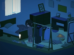 画像ギャラリー No.005のサムネイル画像 / 眠れない夜をテーマにした2D探索ADV「ながい夜の宇宙で」，Steamストアページを公開。どんな方法で眠りにつくかはプレイヤー次第