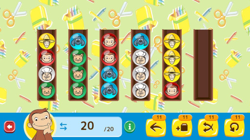 画像ギャラリー No.003のサムネイル画像 / 「おさるのジョージ」初のスマホパズルゲーム「おさるのジョージ わくわく！パズルdeショップ」配信開始。1500問以上のソートパズルを収録