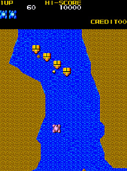 画像ギャラリー No.002のサムネイル画像 / KONAMIのSTG「メガゾーン」がアーケードアーカイブスで2月12日に配信開始。戦車を操縦して敵基地を進み，最奥にあるコアの破壊を目指す