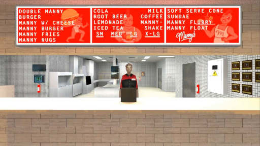 画像ギャラリー No.011のサムネイル画像 / 人喰いレストランを描いたホラーADV「Manny’s」，Switch版をリリース。無人島で飢えた漂流者は，あるはずのないファストフード店を目にする